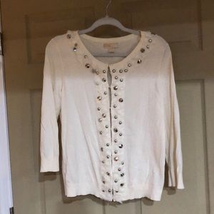 Ladies Michael Kors sweater w/studs ribbons LARGE